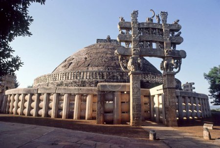 buddhistische Stupa; Sanchi Stupa; Madhya Pradesh; Indien