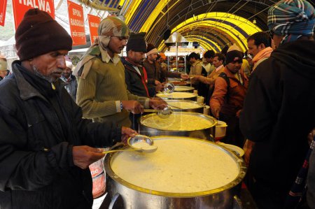Photo for Food stall pabibal to panchtarni, amarnath yatra, Jammu Kashmir, India, Asia - Royalty Free Image