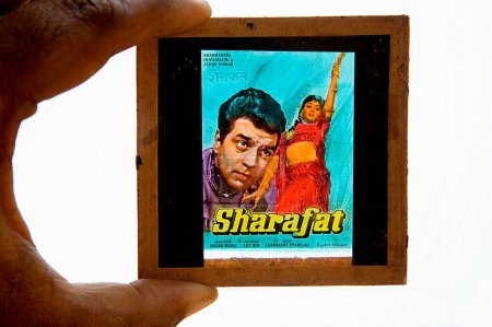 Photo for Film poster of sharafat actor Dharmendra and actress Hema malni, India - Royalty Free Image