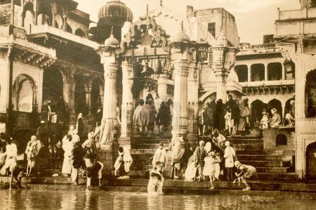 Photo for Bathing Ghat Mathura, Uttar Pradesh, INDIA - Royalty Free Image