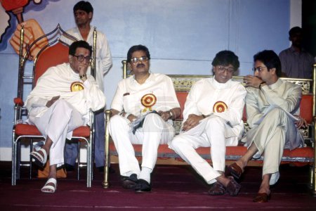 Photo for Indian politician, Bal Thackeray, Raj Thackeray and Uddhav Thackeray, India, Asia - Royalty Free Image