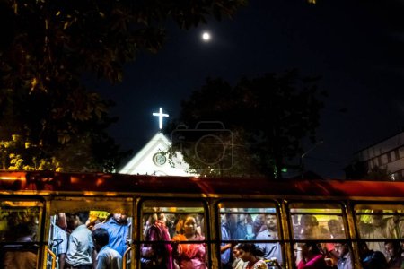 Photo for Tram, Park Circus, Kolkata, West Bengal, India, Asia - Royalty Free Image