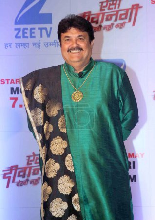Foto de Rasik Dave, actor indio, lanzamiento en serie de televisión, Vadodara, India, 16 de mayo de 2017 - Imagen libre de derechos
