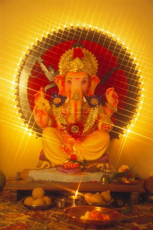 Téléchargez les photos : Festival Ganesh ganpati Cortège de l "éléphant, Mumbai Bombay, Maharashtra, Inde - en image libre de droit