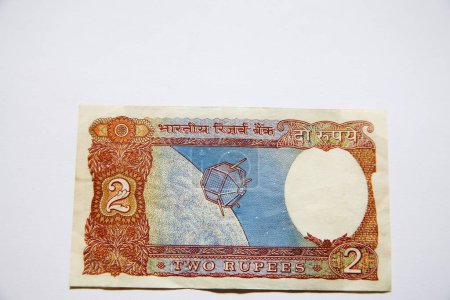 Photo for Indian currency two rupee note Reserve Bank Government of India show backside - Royalty Free Image
