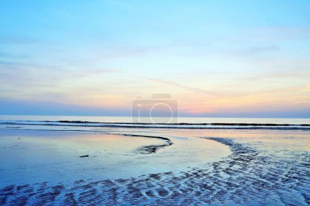 Photo for Sunset, Bhagal Beach, Valsad, Gujarat, India, Asia - Royalty Free Image