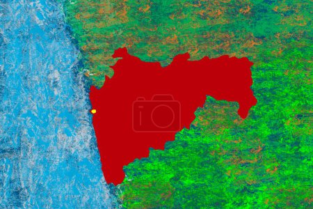 Illustration Maharashtra Location map India