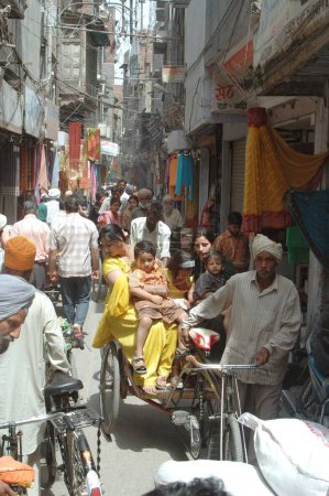 Photo for View of lane, Amritsar, Punjab, India - Royalty Free Image