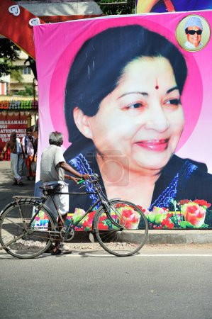 Téléchargez les photos : Affiches de jayalalitha Ministre en chef Chennai tamil nadu Inde Asie - en image libre de droit
