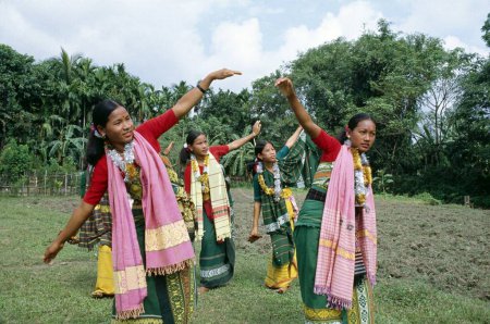 Foto de Bailarinas folclóricas, noreste, India - Imagen libre de derechos