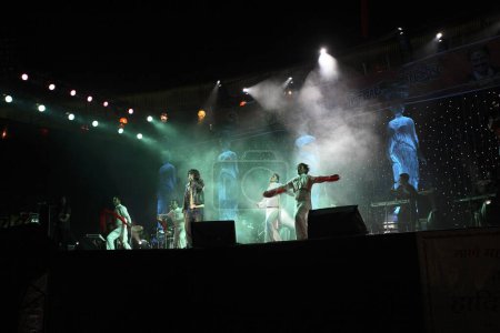 Photo for Stage show by Sonu Nigam at Dadoji Konddeo Stadium, during Thane Festival in November 2006, Thane, Maharashtra, India - Royalty Free Image