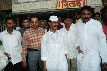 Foto de Arun Gawli es un famoso gángster convertido en político de Bombay ahora Mumbai, Maharashtra, India - Imagen libre de derechos