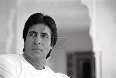 Foto de El actor de Bollywood indio del sur de Asia Amitabh Bachchan en sesión especial - Imagen libre de derechos
