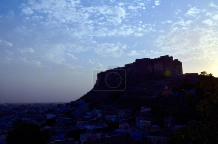 Photo for Mehrangarh Fort and Jodhpur city in after noon Jodhpur Rajasthan India Asia - Royalty Free Image