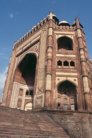 Téléchargez les photos : View of Buland Darwaza, Fatehpur Sikri, Agra, Uttar Pradesh, India, Asia - en image libre de droit