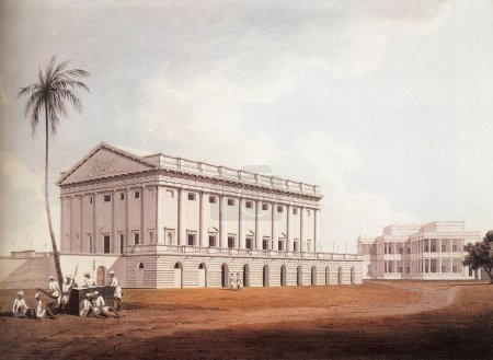 Foto de Banqueting House with Government House beyond, Madras, Chennai, Tamil Nadu, India - Imagen libre de derechos