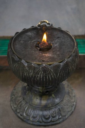 Photo for Antique oil lamp kenchoji temple, kamakura, japan - Royalty Free Image