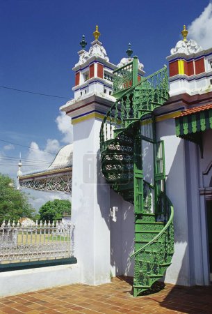Nattukkottai Chettiars Treppe im Haus von Chettinad, Tamil Nadu, Indien