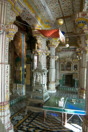 Photo for Interior of Jain temple; Bikaner ; Rajasthan ; India - Royalty Free Image