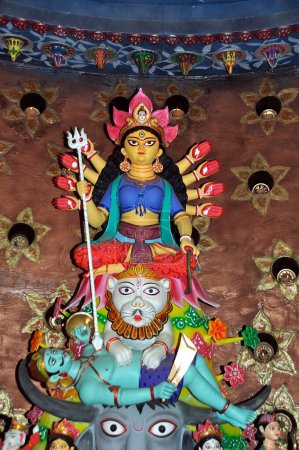 Foto de Diosa Durga kolkata oeste bengala India Asia - Imagen libre de derechos