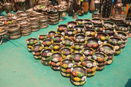 Worli Vase pots, kept for sell, Thane, Maharashtra, India, Asia
