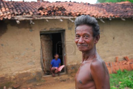 Foto de Ho tribus anciano, Chakradharpur, Jharkhand, India - Imagen libre de derechos
