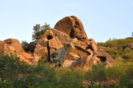 Photo for Mountain rock erosion, mount abu, rajasthan, india, asia - Royalty Free Image