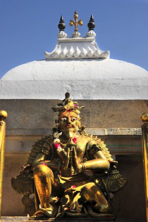 Jagdish temple ; brass image of Garuda ; vehicle of Lord Vishnu ; Udaipur ; Rajasthan ; India