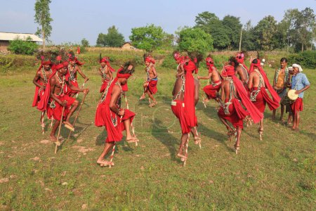 Foto de Gendi dance, bastar, chhattisgarh, india, asia - Imagen libre de derechos