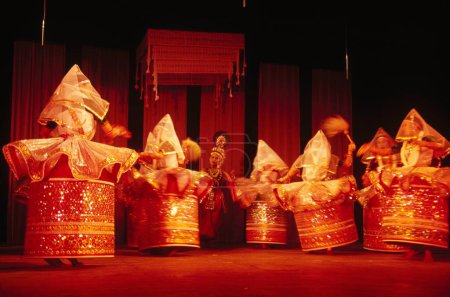 Photo for Manipur folk dance, Vasant Ras, India - Royalty Free Image