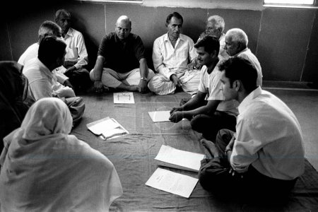 Photo for Panchayat meeting in Dilwara, Udaipur, Rajasthan, India - Royalty Free Image