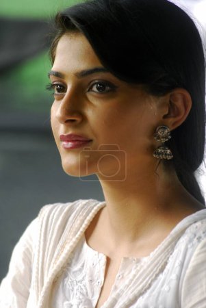 Photo for Indian bollywood actress, sonam kapoor on set of movie delhi 6, India, Asia - Royalty Free Image