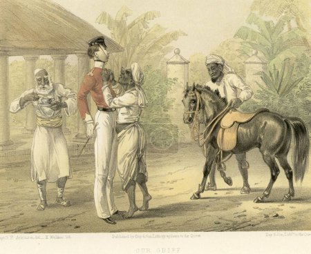 Téléchargez les photos : Images indiennes coloniales, notre chagrin, Inde - en image libre de droit