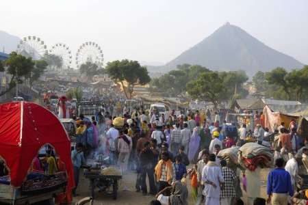 Téléchargez les photos : Vue de la foire de Pushkar, Rajasthan, Inde - en image libre de droit