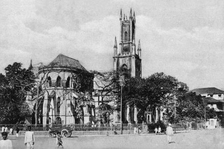 Foto de Antiguo foto vintage de st thomas catedral mumbai maharashtra India - Imagen libre de derechos