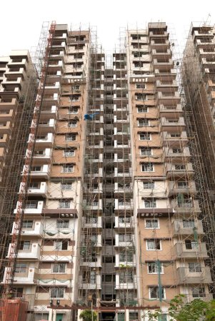 Foto de Construcción de apartamentos, Bangalore Bengaluru, Karnataka, India - Imagen libre de derechos