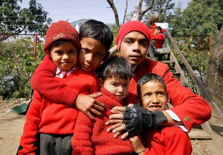 Photo for Students of Nanhi Duniya school, Dehradun, Uttaranchal, India - Royalty Free Image