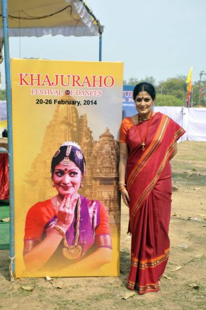 Khajuraho Dance Festival 2014 Padmashri Geeta Chandran Madhya pradesh Indien Asien