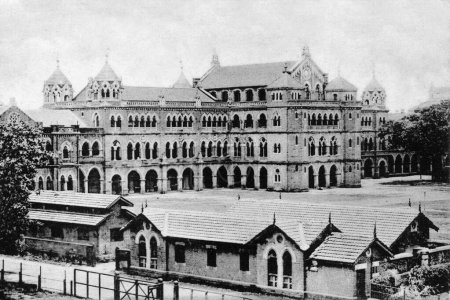 Photo for Old vintage photo of Elphinstone High school mumbai maharashtra India - Royalty Free Image