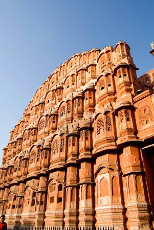 Téléchargez les photos : Hawa Mahal ; Jaipur ; Rajasthan ; Inde - en image libre de droit