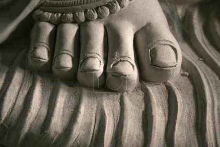 Photo for Toes of the idol of Lord Ganesh ; Pune ; Maharashtra ; India - Royalty Free Image
