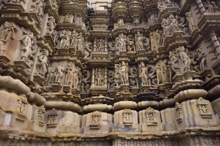 Photo for Sculpture Jagdamba temple, Khajuraho, Madhya Pradesh, India, Asia - Royalty Free Image