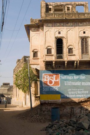 Photo for View of a street ; Bikaner ; Shekhawati region ; Rajasthan ; India - Royalty Free Image