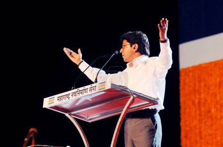Téléchargez les photos : Maharashtra Navnirman Sena leader Raj Thackeray - en image libre de droit