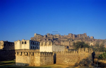 Golconda Fort , Hyderabad , Andhra Pradesh , India