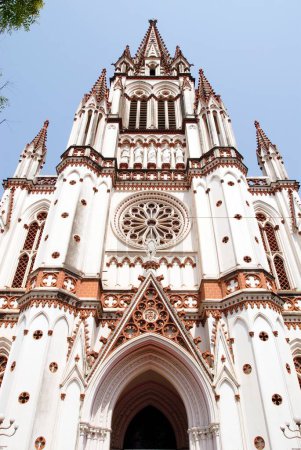 Photo for The Church of our Lady of Lourdes built in 1840 is the replica of the Basilica of Lourdes ; Tiruchirappalli ; Tamil Nadu ; India - Royalty Free Image