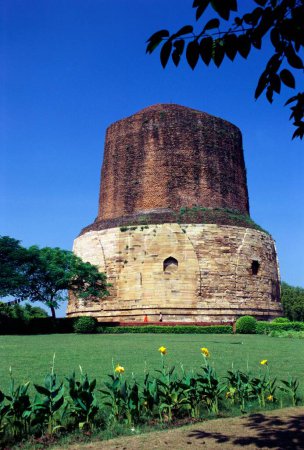 Dhamekh Stupa 3rd B.C , Sarnath , Varanasi , Uttar Pradesh , India
