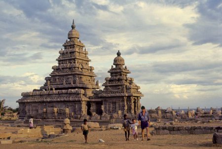 Foto de Templo costero; mahabalipuram; tamil nadu; india - Imagen libre de derechos