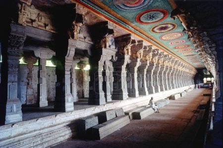 Téléchargez les photos : Temple Ramanathaswamy, Rameswaram Rameshvaram, Tamil Nadu, Inde - en image libre de droit