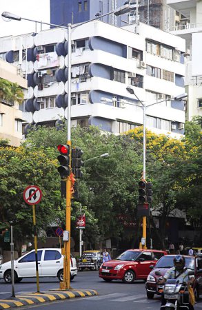 Foto de Edificios en Morarka chowk; DR. Gopalrao Deshmukh marg; Peddar road; Grant Road; Bombay Mumbai; Maharashtra; India - Imagen libre de derechos